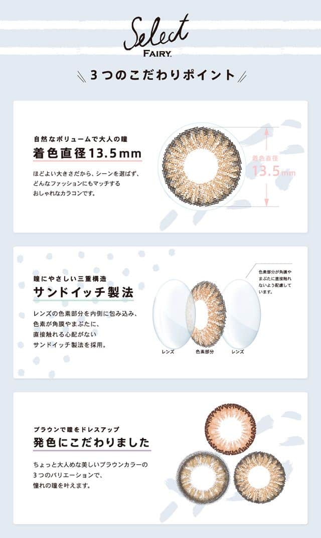 セレクトフェアリーワンデーの特徴