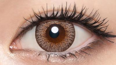 キャラメルグロー【CYL:-0.75】 装用画像