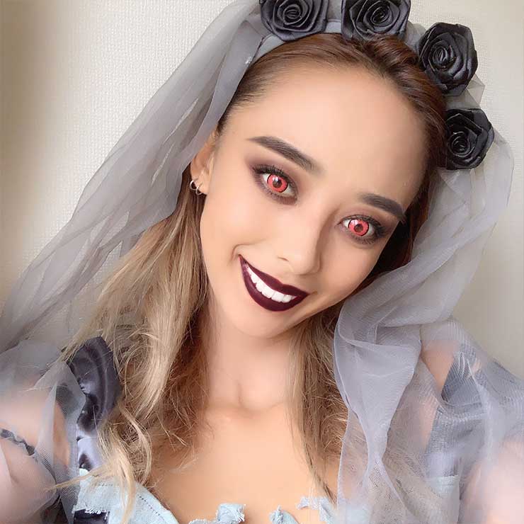 モアコンモデル はしもんのハロウィンコスプレ ゴースト花嫁の画像