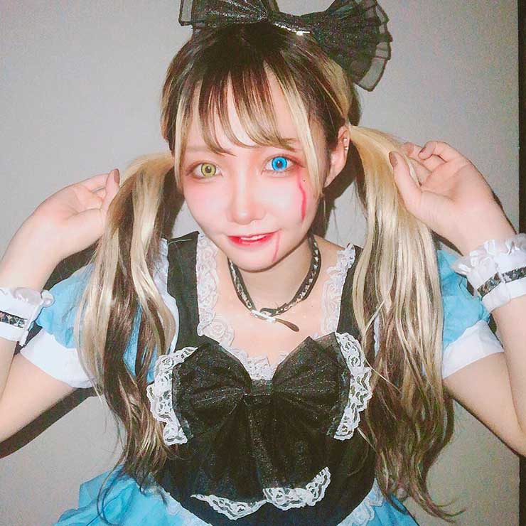 モアコンモデル 紗亜弥のハロウィンコスプレ アリスの画像