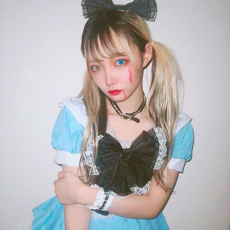 モアコンモデル 紗亜弥のハロウィンコスプレ アリスの画像