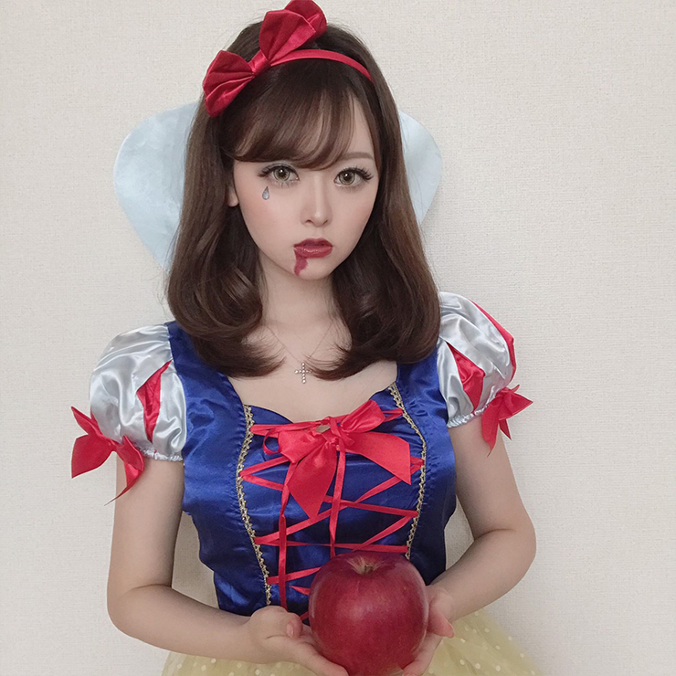 モアコンモデル りさのハロウィンコスプレ スノーホワイトの画像