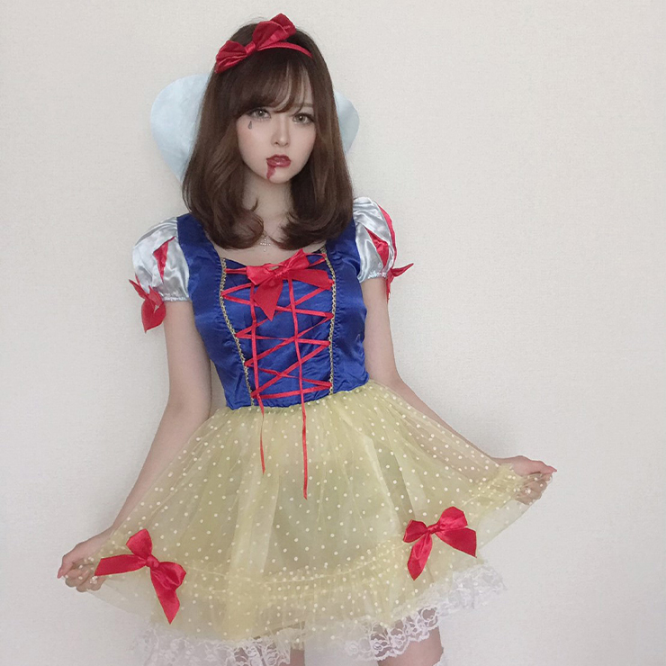 モアコンモデル りさのハロウィンコスプレ スノーホワイトの画像