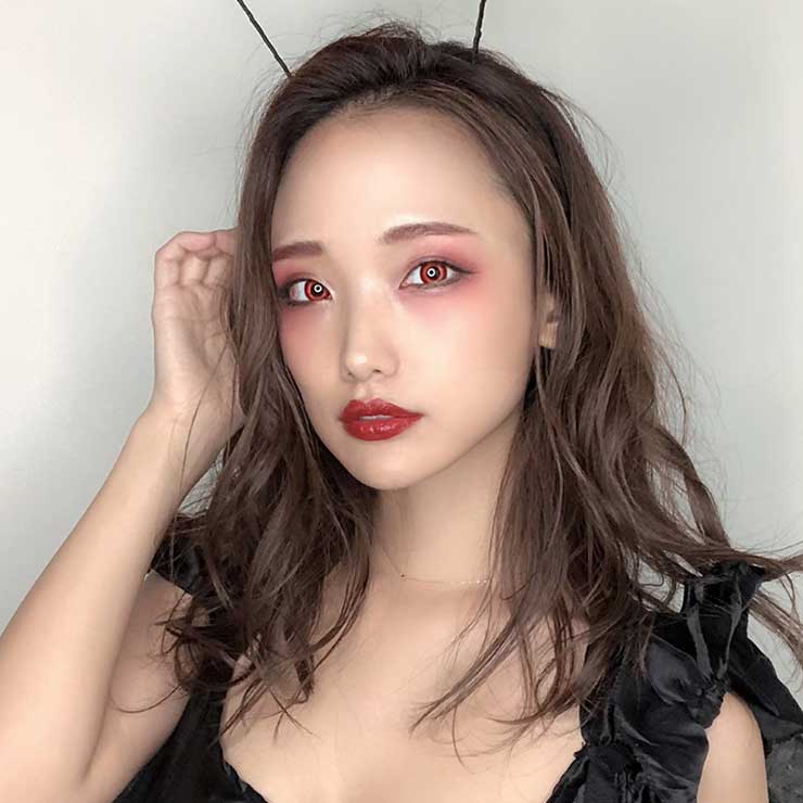 モアコンモデル ゆうのハロウィンコスプレ ゴシックエンジェルの画像