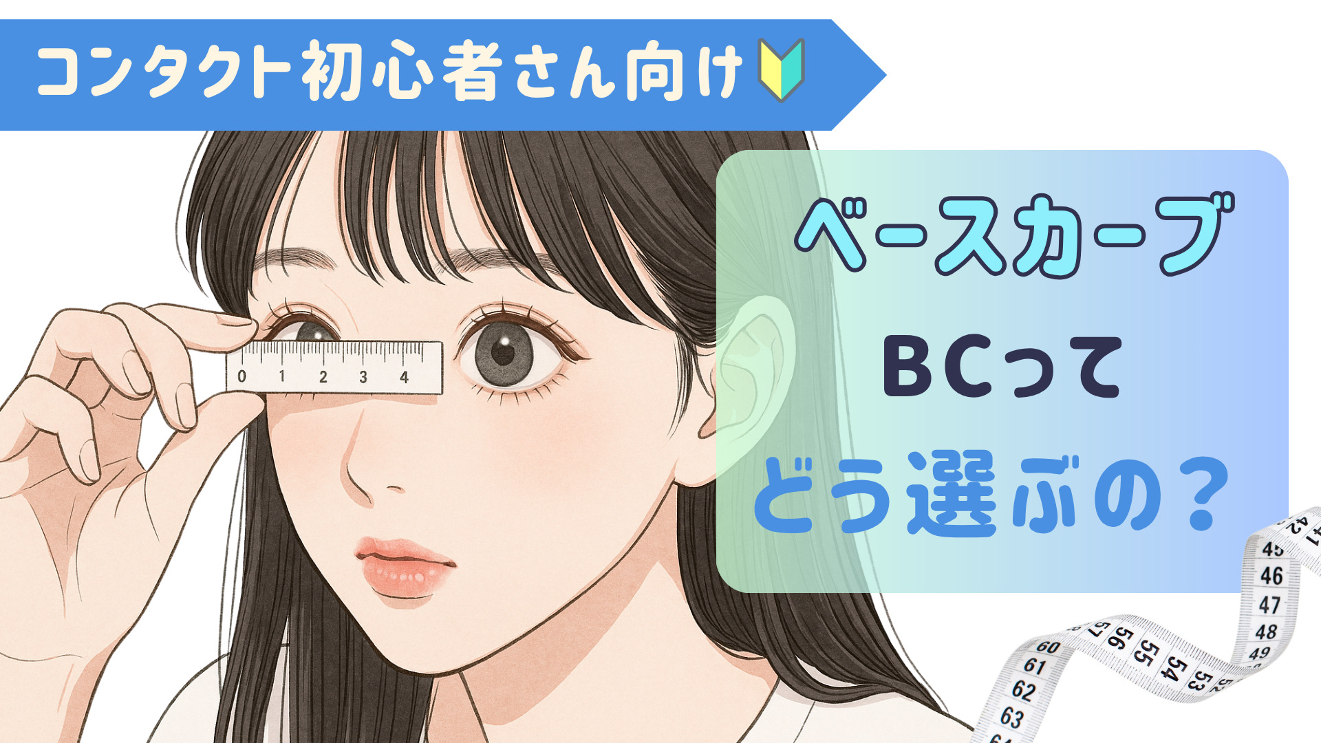 ベースカーブとは?BCの測り方・平均と大きい人の特徴