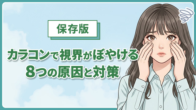 【保存版】カラコンで視界がぼやける8つの原因と対処法