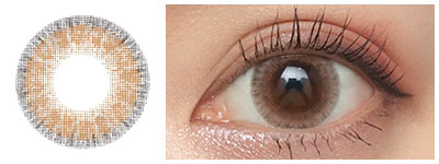 メランジェバイマジックカラーワンデー コケティッシュブラウン