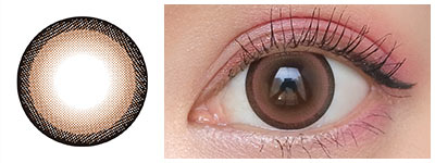 ハーフシルキーブラウン 着用画像