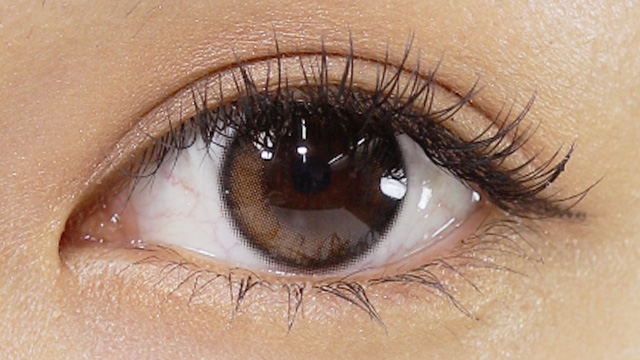 オーレンズ グローイワンデー ブラック 装用画像